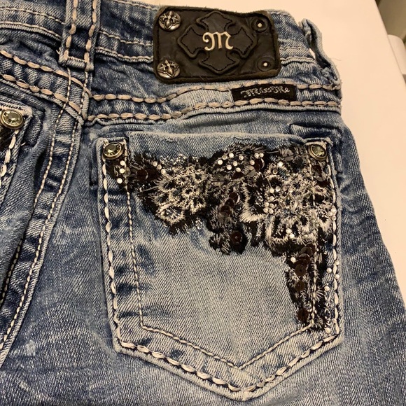 Jeans | Cute Straight Leg Bling Sequin 